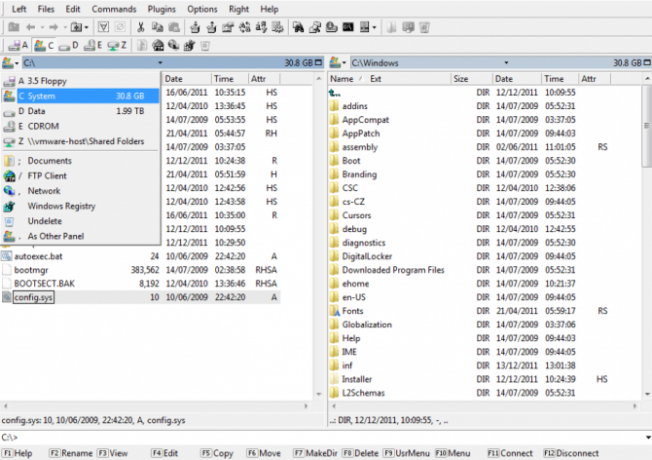 Dies ist eine Bildschirmaufnahme des alternativen Altap-Datei-Explorers im Windows-Datei-Explorer