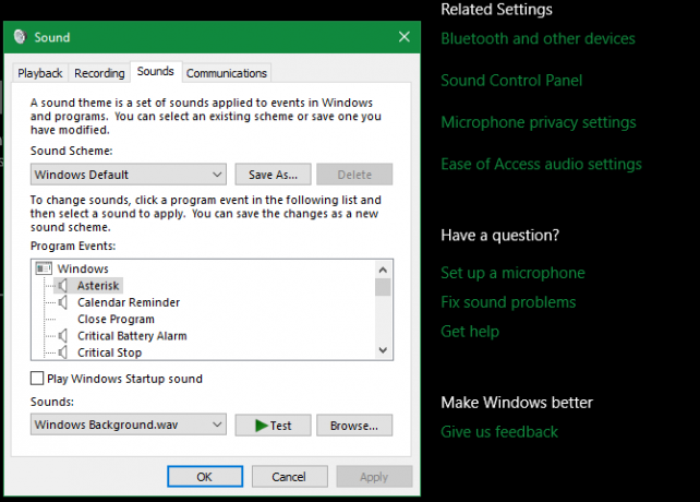 Windows 10 Sounds ändern