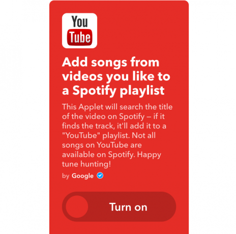 youtube ifttt spotify Wiedergabeliste