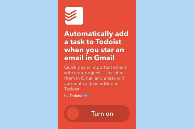 ifttt Google Mail todoist Aufgaben