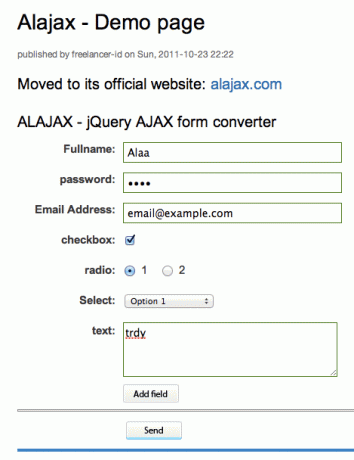 Form in Ajax konvertieren