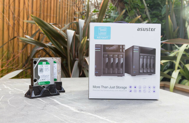 asustor as7004t nas - Box und Laufwerke