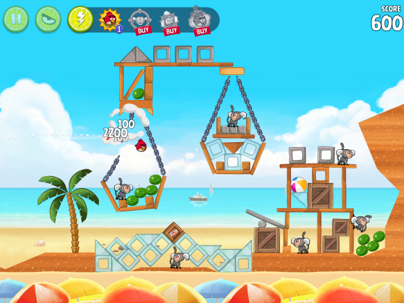 Angry Birds Rio: Immer noch da oben mit Rovios bestem abrio beach1