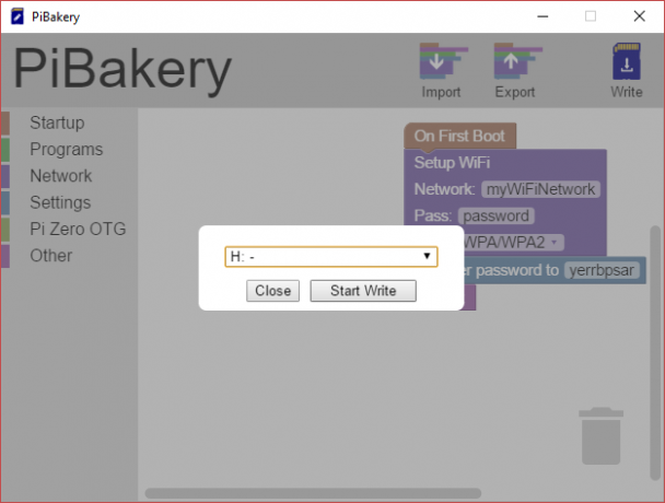 MakeUseOf Linux PiBakery Auf SD-Karte schreiben