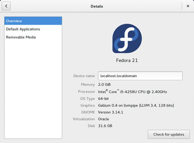 Fedora21-Version