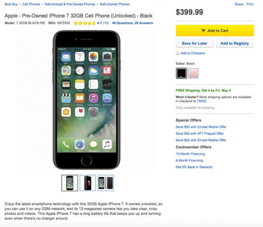 bester Ort, um gebrauchtes iPhone zu kaufen - Best Buy iPhone Listing