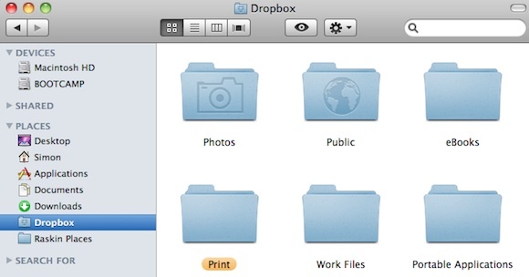 Drucken aus der Dropbox