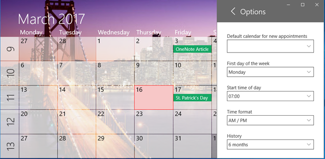 eine Kalender Windows App