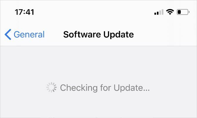 Suchen nach iOS-Software-Updates in den iPhone-Einstellungen