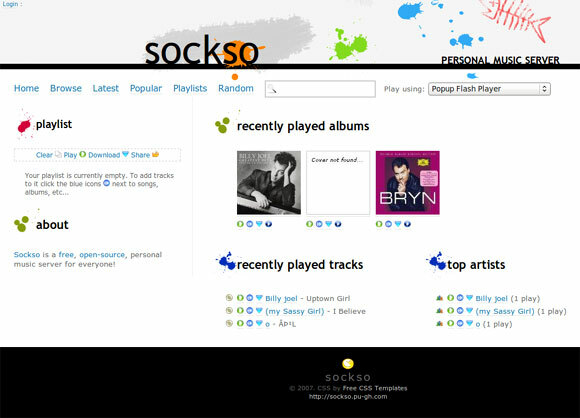 sockso - Linux-Medienserver