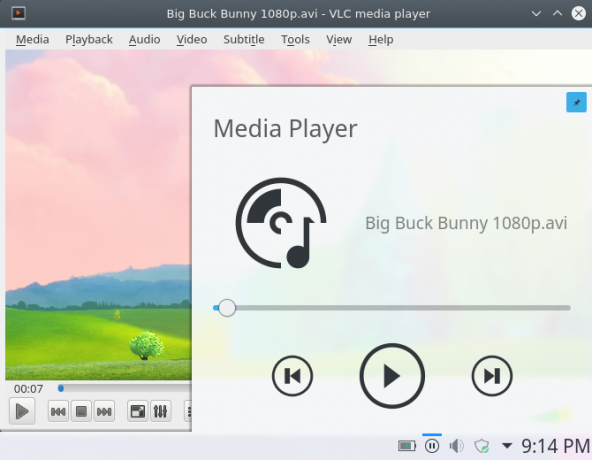 VLC-Player im Plasma-Desktop