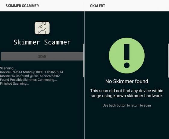 Vermeiden Sie mit dieser Android App Android Skimmer Scanner das Opfer von Kartenskimmern