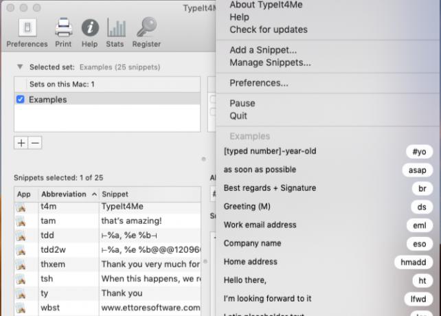 TypeIt4me Text Expander auf dem Mac