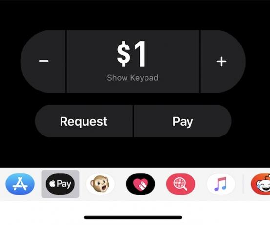 Apple Pay Cash Send Anfrage Geld mit iPhone