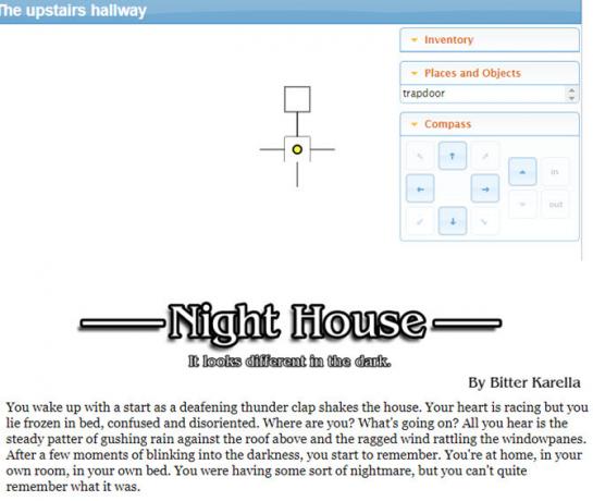 Textbasierte Spiele - Night House