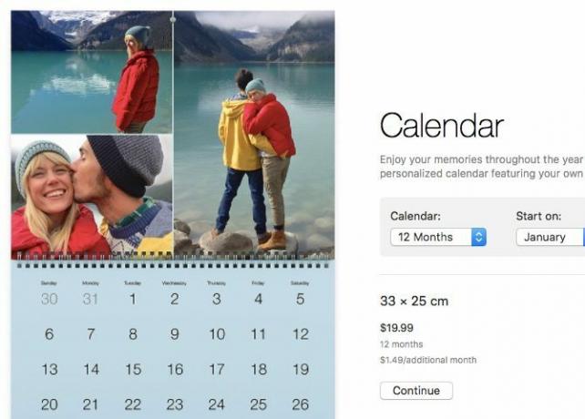 Fotobibliothek Mac - Kalender erstellen