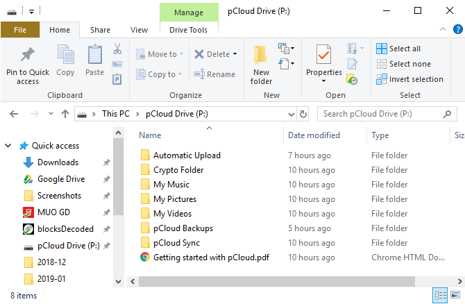 plcoud im Windows Explorer