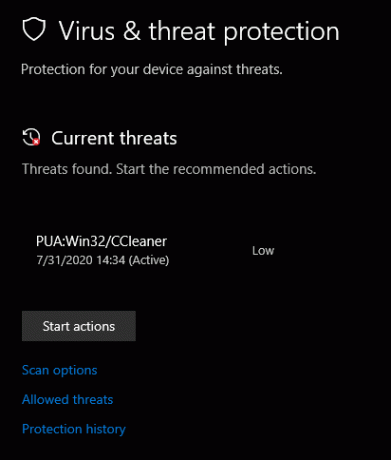 Windows Security Blocked CCleaner