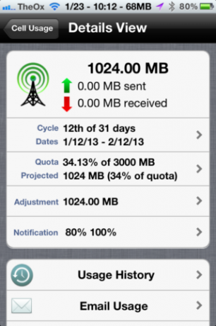 Verwenden Sie Data Master, um die Datennutzung Ihres iPhones zu verfolgen [iOS, für eine begrenzte Zeit kostenlos] 2013 01 23 10