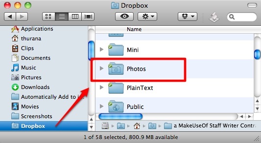 Dropbox Fotogalerie