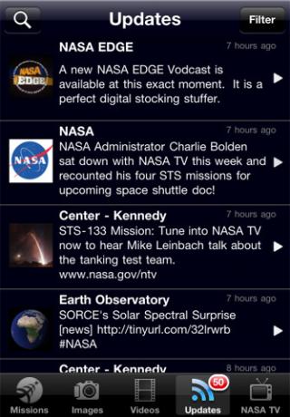 NASA iPhone App Bewertung