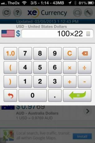 xe Währung App