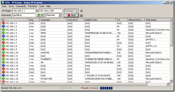 tragbare Netzwerkanalysetools