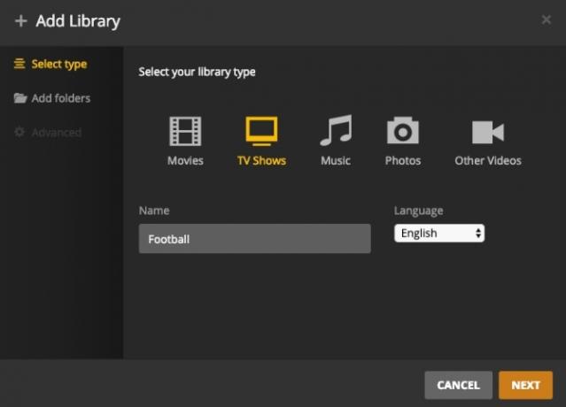 Plex-Setup-Bibliothek