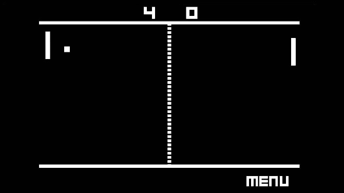 Pong Clock ist ein klassischer 2D-Spiel-Bildschirmschoner