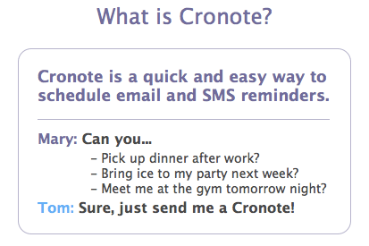 Cronote: Geplante E-Mail- und SMS-Erinnerung 1025