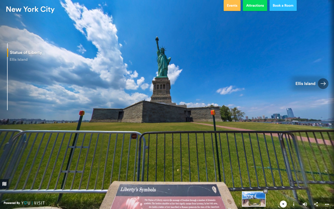 Virtuelle Tour der Freiheitsstatue von NYC