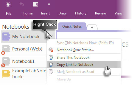 Microsoft OneNote - Desktop-Verknüpfung erstellen