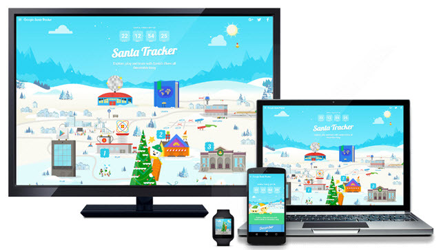 Santa Tracker von Google