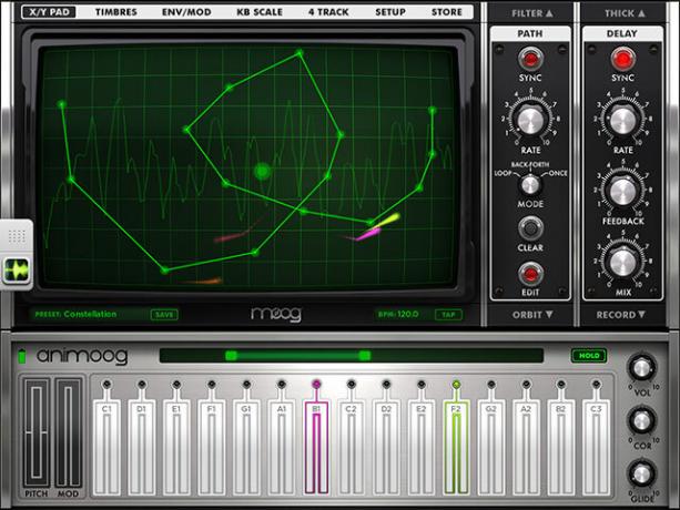 Animoog: Der $ 30 Moog Synthesizer, den Sie schon immer als Pfadeditor gesucht haben