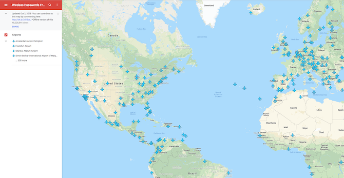 Wifi-Map-Flughafen