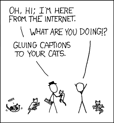 Meme Generator: Möglicherweise die größte Menge an Spaß, die Sie auf Ihren iPad xkcd-Katzen haben werden