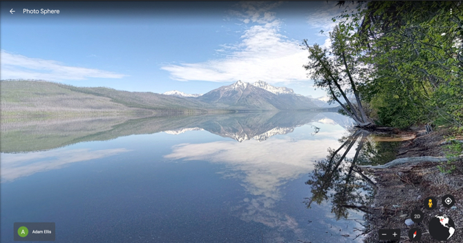 Virtuelle Tour zum Google Earth Glacier NP