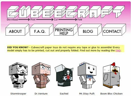 cubeecraft-papercraft Inspirationen