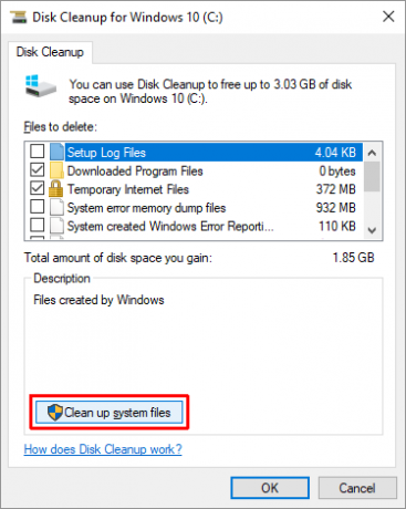 So sparen Sie Speicherplatz in Windows 10 Windows 10-Datenträgerbereinigung