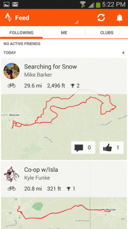 10 Strava - Aktivitäts-Feed