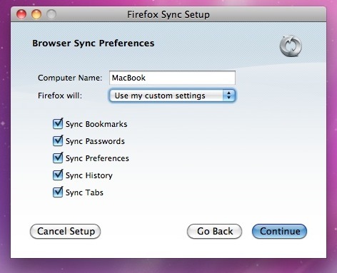 4+ kostenlose XMarks-Alternativen zum Synchronisieren Ihrer Lesezeichen Firefox Sync Setup 2