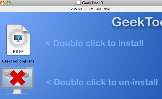 GeekTool - Zeigt Systeminformationen auf einem Mac in Style 01a GeekTool 3 an