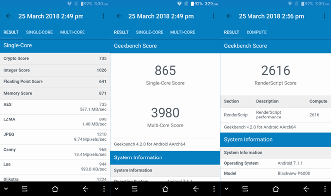 Der Blackview P6000 hat einen riesigen Akku, aber das war's auch schon Blackview P6000 Benchmarks