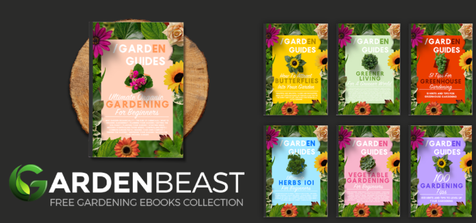 GardenBeast bietet sieben kostenlose E-Books zum Thema Gartenarbeit an, in denen verschiedene Themen behandelt und Tipps und Tricks ausgetauscht werden