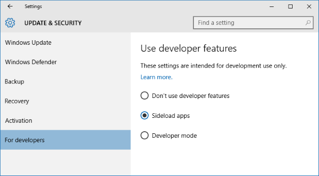 Windows 10 Seitenlade-Apps