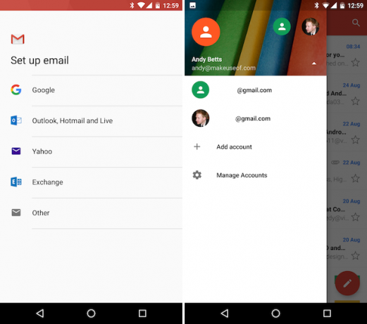 Android Google Mail Weitere E-Mail-Konten hinzufügen