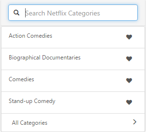 Durchsuchen Sie die geheimen Kategorien von Netflix mit dieser Netflix-Erweiterung NetflixCategories