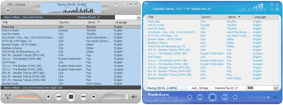 Stellen Sie mit RadioSure RadioSure07 von jedem Computer aus eine Verbindung zu Radiosendern im Internet her