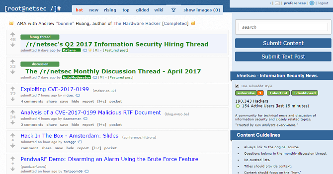 netsec auf reddit