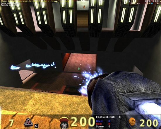 Screenshot von OpenArena im Spiel